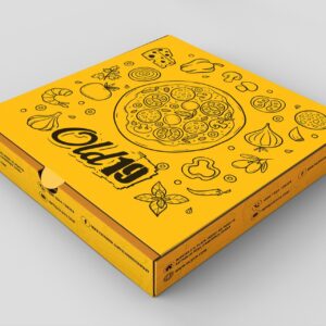 Plain Corrugated Pizza Box